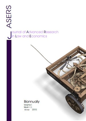 THE CONSISTENCE OF A SERIES OF TERMS IN THE ROMANIAN LAW CONCERNING CONSUMPTION REGULATION  Cover Image