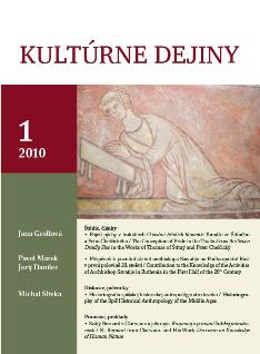 The Historiography of the Spiš Historical Anthropology of the Middle Ages. Reflecting the Research Status and Prospect Cover Image