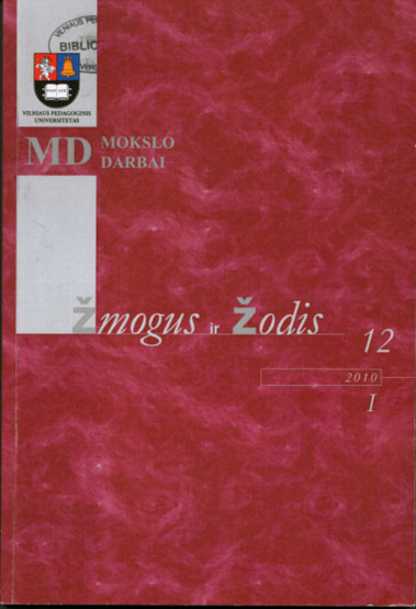 Phonetic Peculiarities of the Ašašninkai and Kabeliai Local Dialects (the Current Status) Cover Image