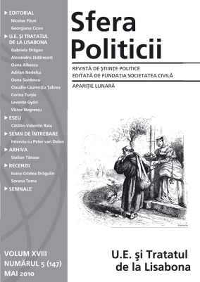 După Lisabona: Uniunea Europeană un consumator şi/sau furnizor de securitate?