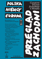 Poland – Germany – the European Union in Polish Political Thought in the Pre-Accession Period Cover Image