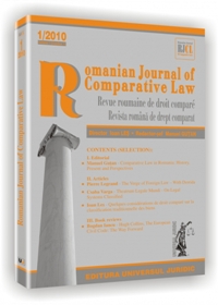 EDITORIAL: Comparative Law in Romania: History, Present and Perspectives Cover Image