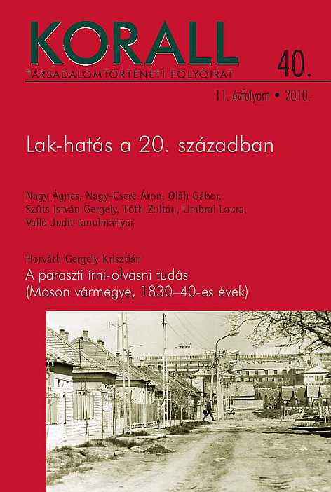 Authorised Living: The Effects of the First World War on the Housing Question in Budapest Cover Image