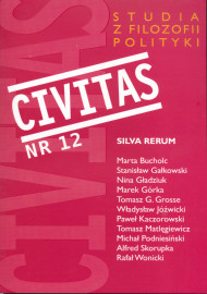 Rev.:  Carl Schmitt: Lewiatan w teorii państwa Thomasa Hobbesa. Sens i niepowodzenie politycznego symbolu, Prószyński i S-ka, Warszawa 2008, ss. 187 Cover Image