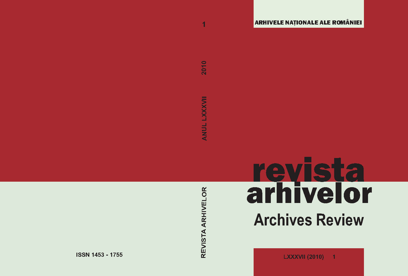 Appraisal and Selection of Records — Between Wishful Thinking and Real Fact in Romanian Archivy Cover Image