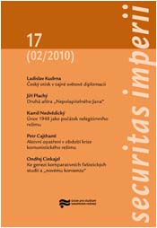 Seminář Český polistopadový antikomunismus Pořadatel: Masarykova demokratická akademie Místo a datum konání: Klub techniků, Praha, 5. května 2010