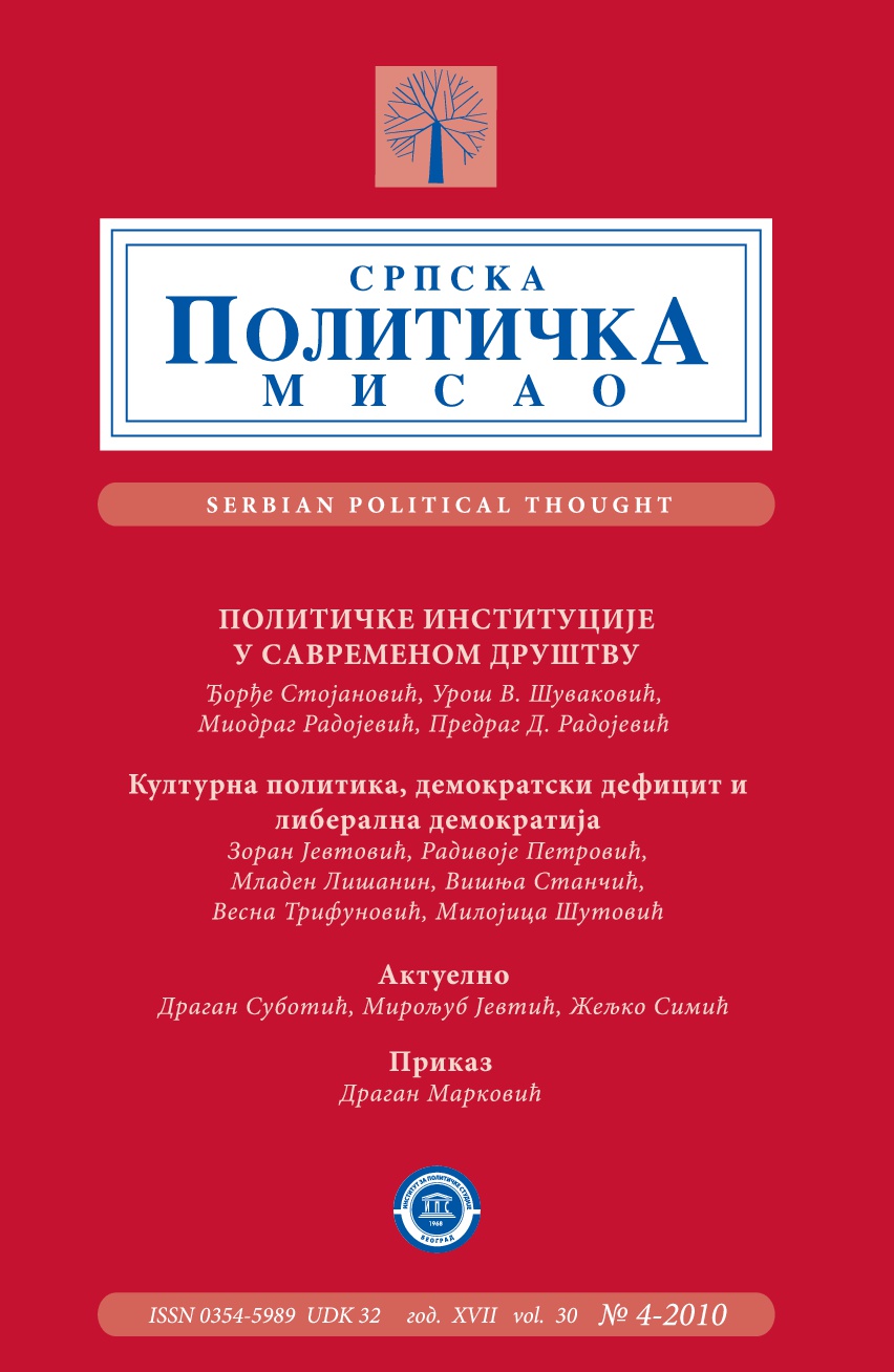 Oднос етике и политике: од реалистичког ка пост-структуралистичком приступу проблему