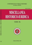 Kronika Katedry Nauk Historycznoprawnych Wydziału Prawa Uniwersytetu w Białymstoku (rok 2009)