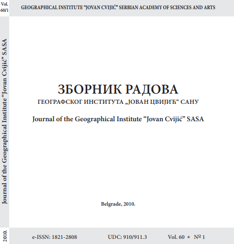 DEGRADATION PROCESSES IN RURAL BORDERLINE
SETTLEMENTS IN THE REGION OF VRŠAC MOUNTAINS