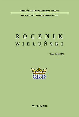 Report on the activities of the Wieluń Scientific Society for 2006 Cover Image