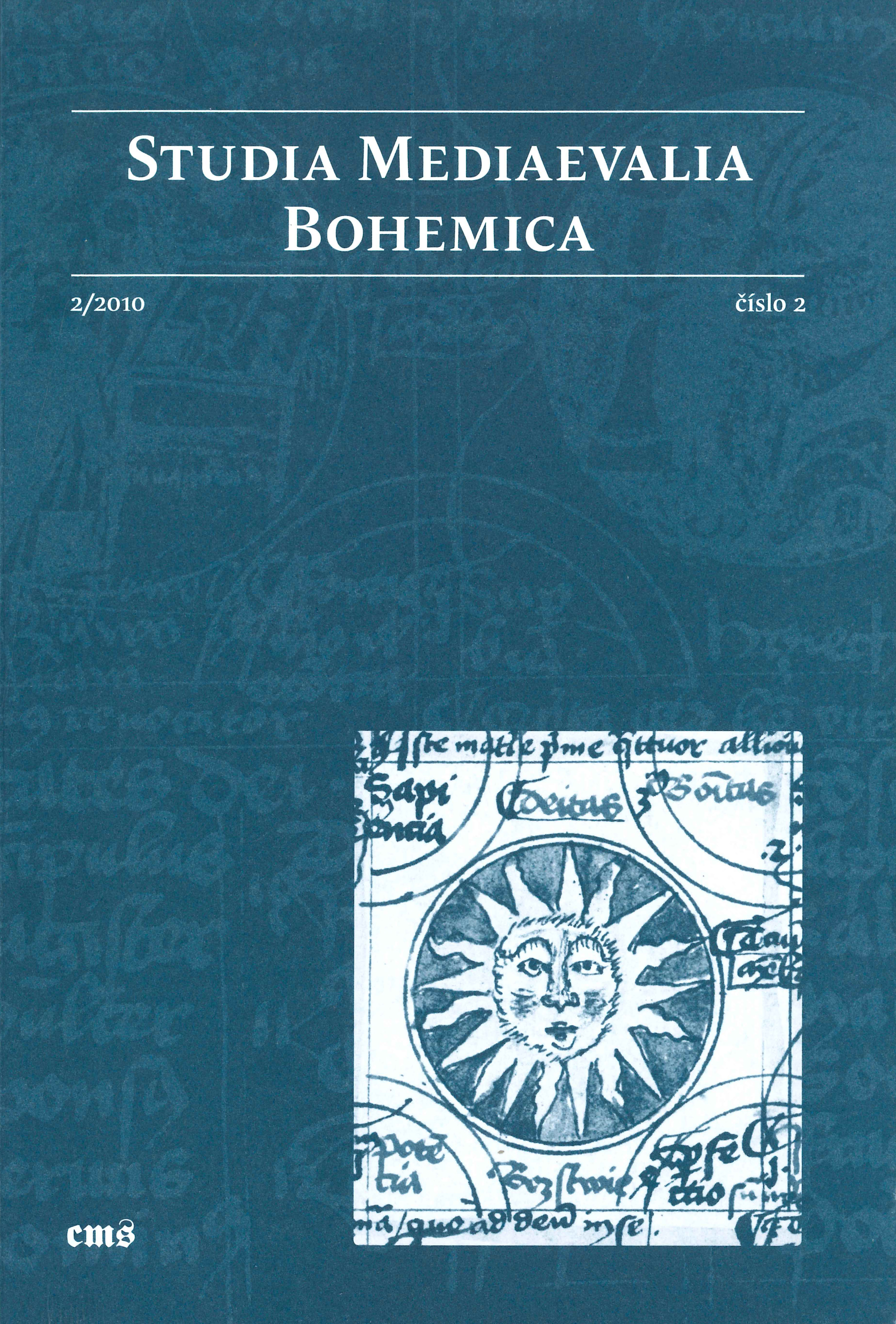Fugere artem memorativam? The Art of Memory in 15th c. Bohemia and Moravia (A Preliminary Survey) Cover Image