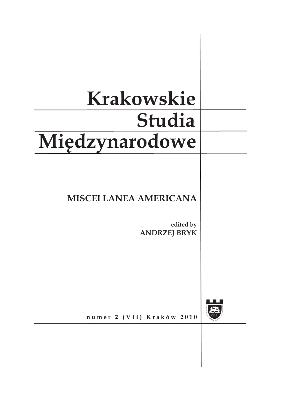 Some Remarks on the Views of the Orthodox Church in the United States on an Appropriate Model of Church–State Relations