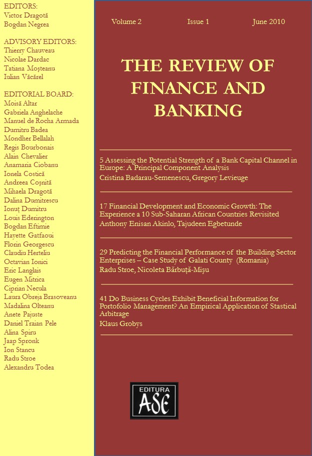 Financial Development and Economic Growth: The Experience of 10 Sub-Saharan African Countries Revisited Cover Image