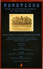 Judicial rehabilitation of Milan Mladenovic, philosopher and poet Cover Image