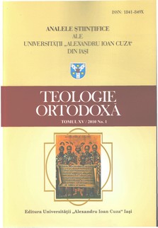 The Study of Sacred Art and of Cultural Patrimony at the Faculty of Orthodox Theology of the “Al. I Cuza” University in Iasi Cover Image