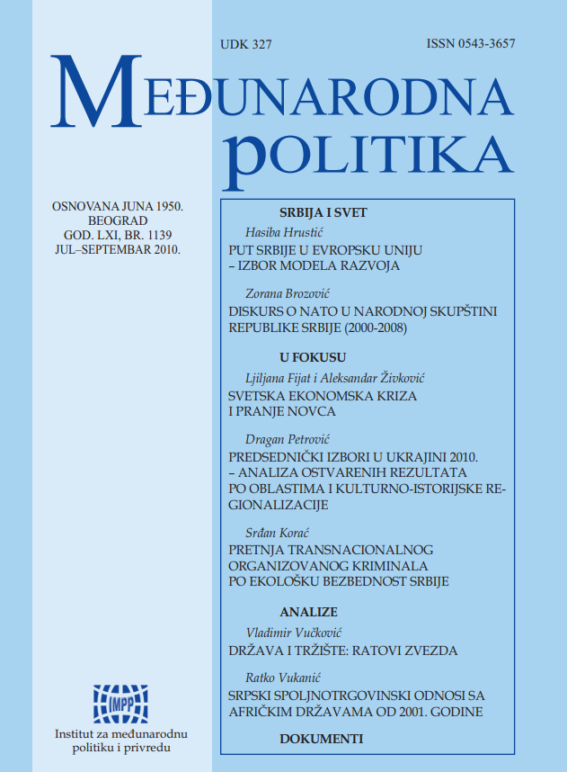 Serbian Way to EU – Selection of a Development Model Cover Image