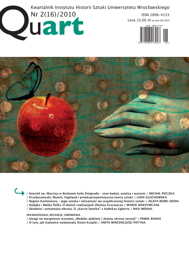 "Requiem aeternam", "Frieze of Life" and "Hell". Przybyszewski, Munch, Vigeland and the Pre-Expressionist Theory of Art Cover Image
