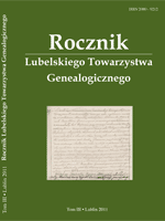 Materials for the Reasearch on the Family Relations of the Jewish 
Population in the Lublin Municipal Account Books of the Saxon Era Cover Image