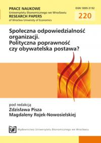 Consumers’ role in the development of corporate social responsibility in Poland, particularly regarding the market for textiles and clothing Cover Image