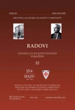 Académie croate des Arts et des Sciences Le 150ème anniversaire de la fondation de l’académie et les 25 années d’activité de l’Institut de recherche  Cover Image