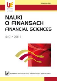 COMMUNITY’S FINANCIAL SITUATION INDICES – SIGNIFICANCE ESTIMATION USING CLUSTER ANALYSIS  Cover Image