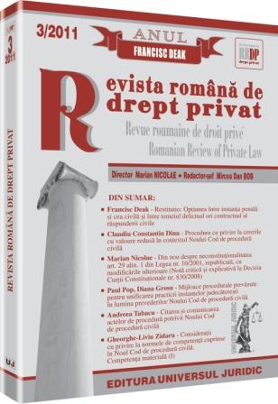Arguments on the consecration of abuse of rights as a separate assumption of civil liability in romanian law Cover Image