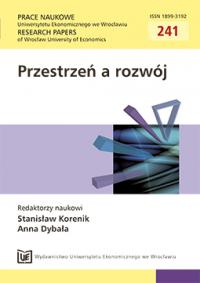 Cluster structures in spatial economy – chosen benefits and problems of development on the local and regional scale Cover Image