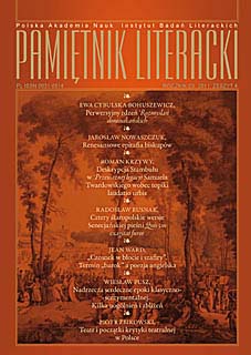 Expression of Silence in Jan Kochanowski’s “Laments”. A Gloss to the Study on the Rhetorical Construction of the Poem Cover Image