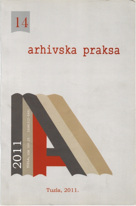 PROTECTION OF ARCHIVAL MATERIAL AT THE NATIONAL ARCHIVES REPUBLIC OF MACEDONIA DURING THE CONFLICT IN 2001. Cover Image