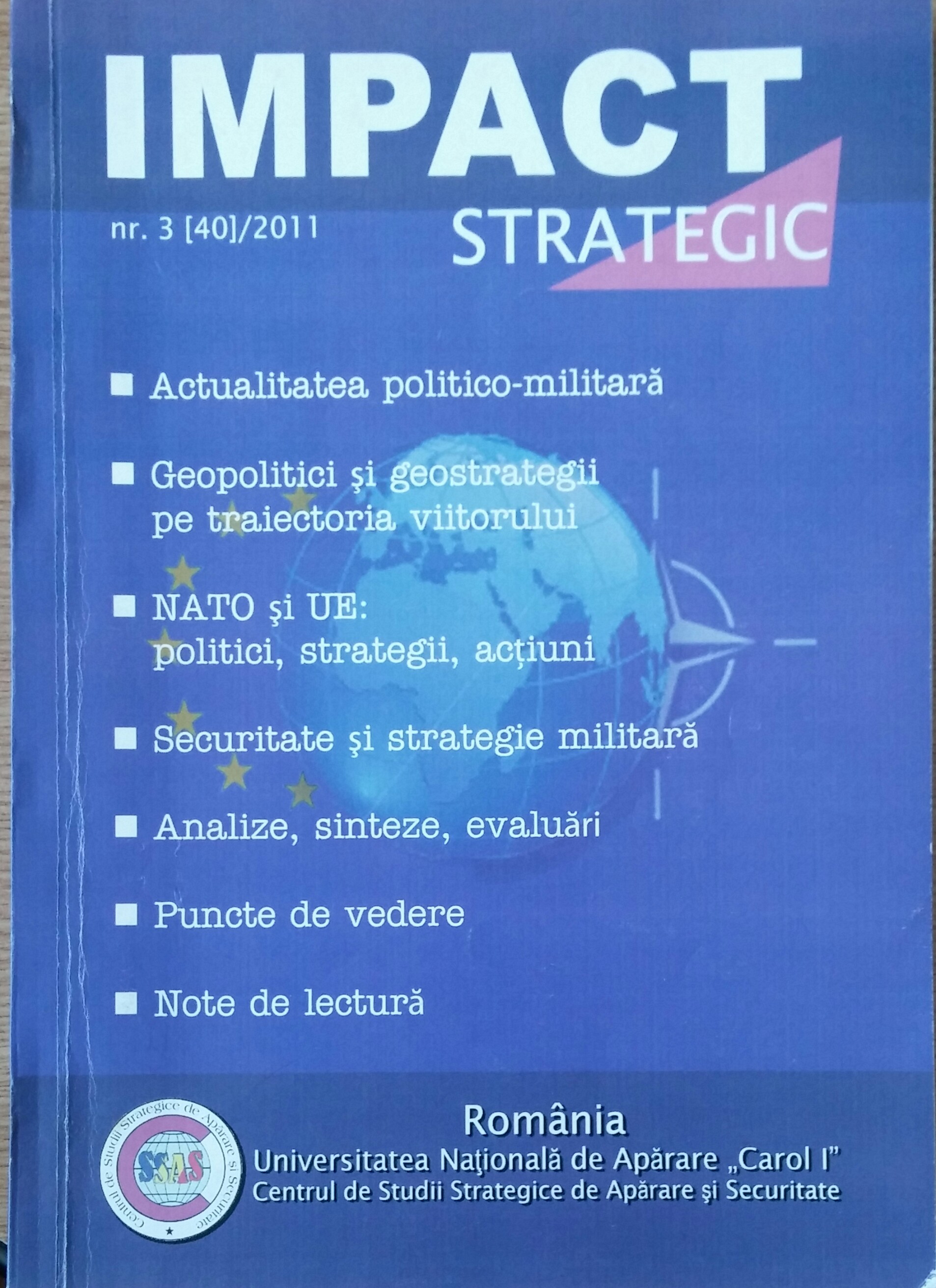 DEMILITARIZATION OF EUROPE
AND REMILITARIZATION OF USA. CERTAINTIES AND EXPECTATIONS REGARDING THE TRANSATLANTIC RELATION Cover Image