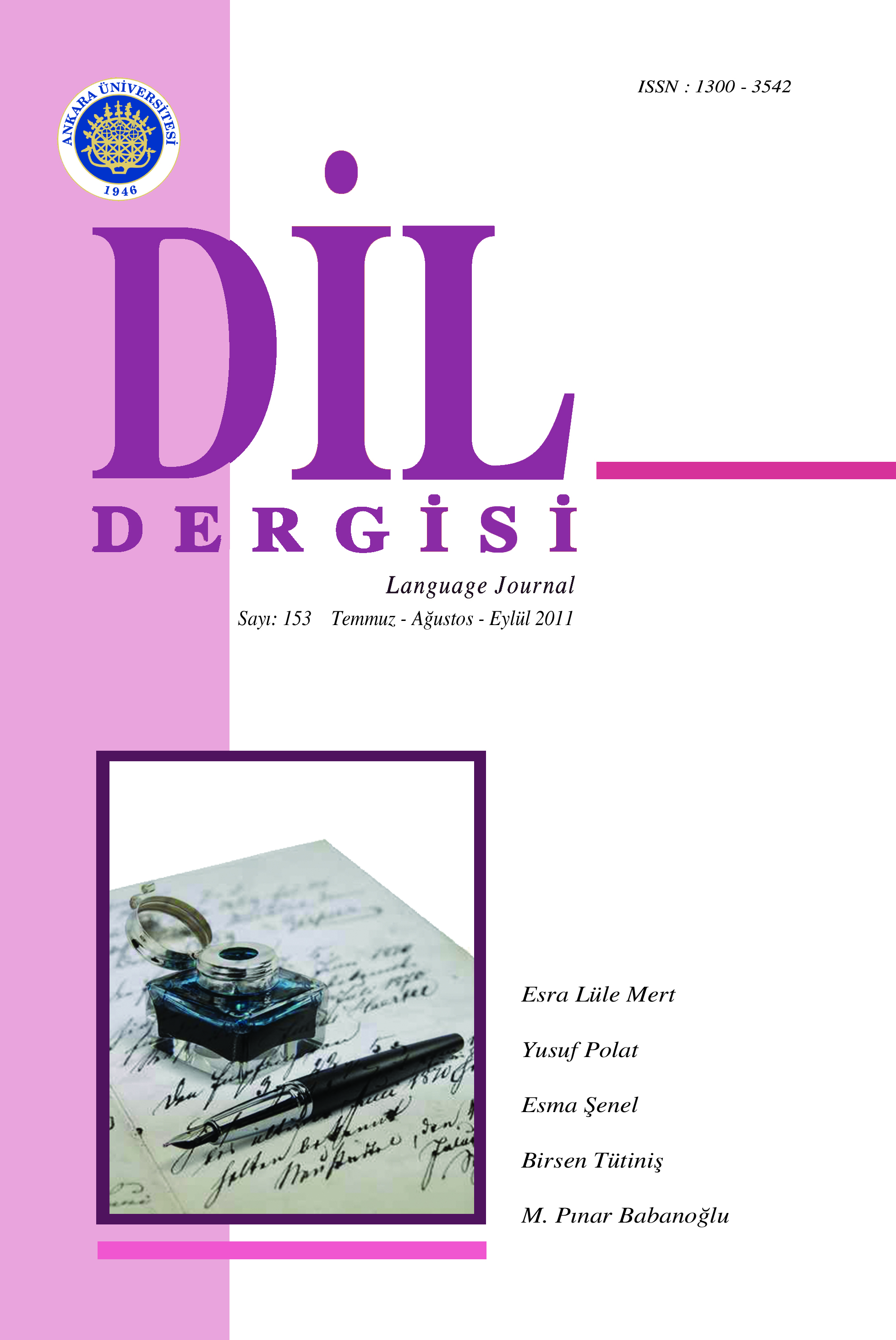 The Acquisition Of English Dative Alternation By Turkish Adult Learners Of English Cover Image
