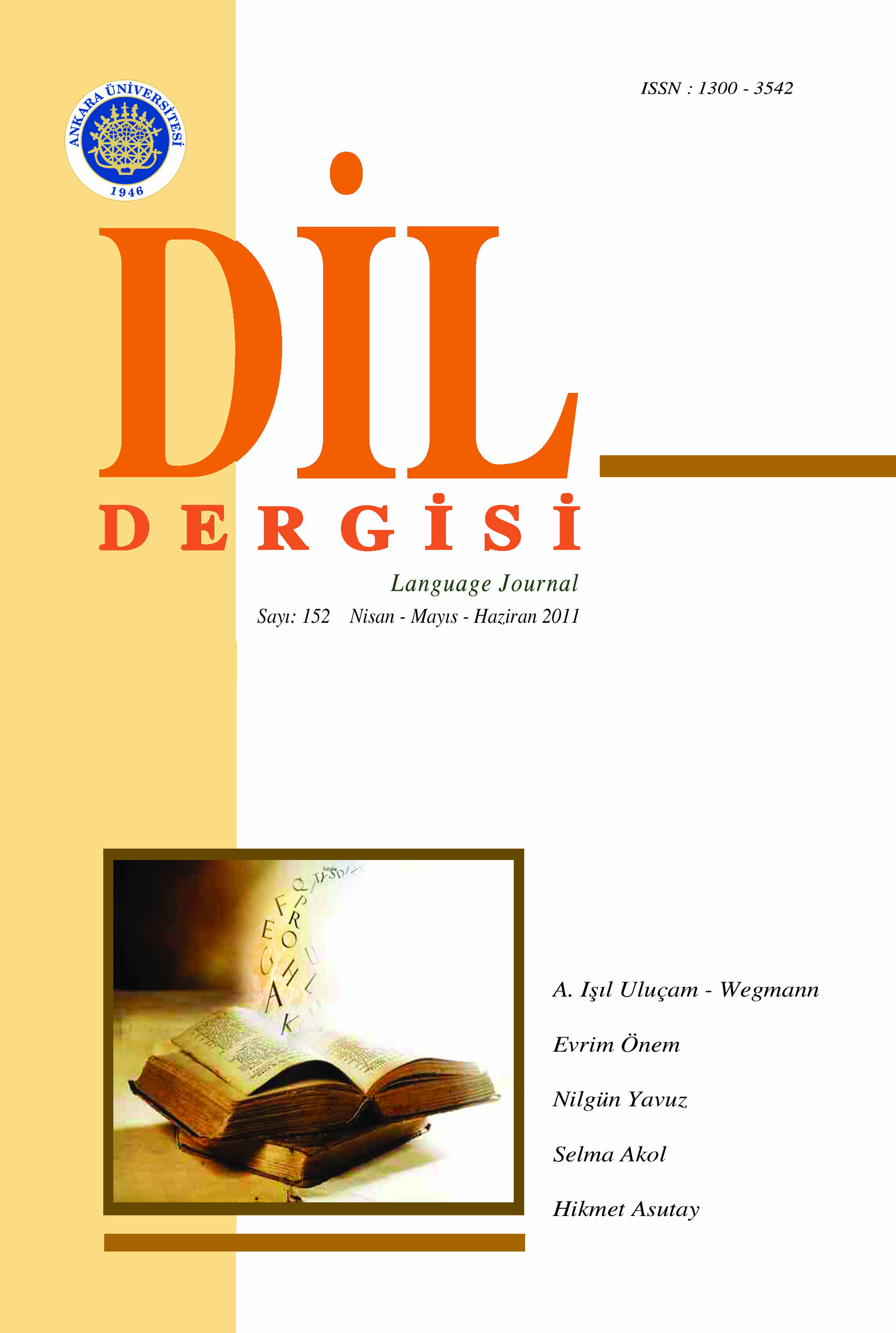 Konuşma Dili İle Yazı Dili Sözlü Ve Yazılı Bir Metin İncelemesi Cover Image