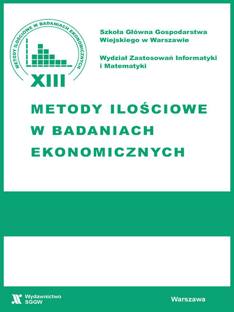 Efficiency of indirect ways of investing in commodities in conditions of polish capital market Cover Image
