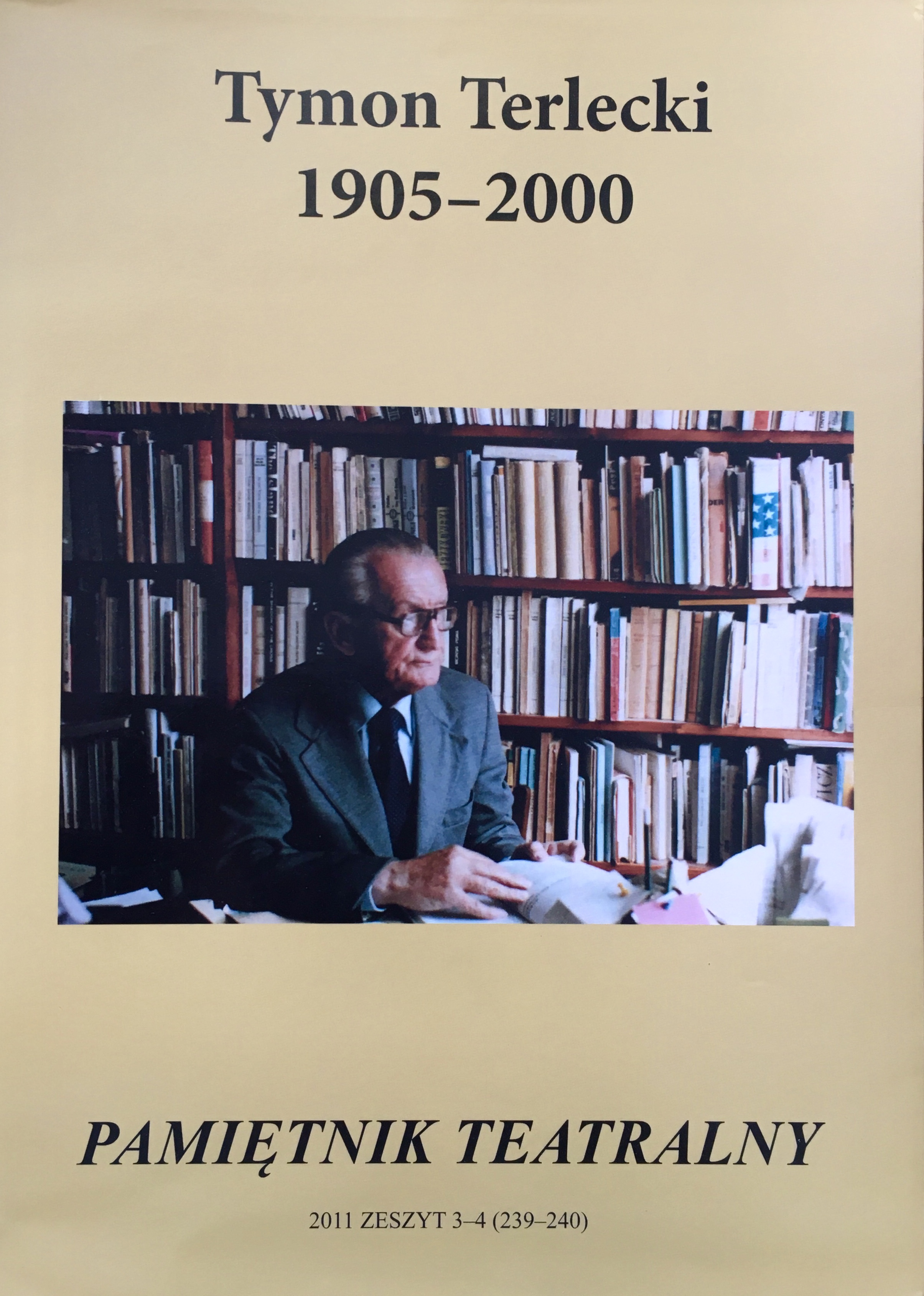 Tymon Terlecki. A Chronicle of His Life and Work (1905–2000) Cover Image