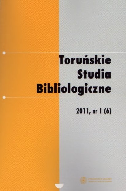  The use of databases and electronic journals by academics as an example of research conducted at Kazimierz Wielki University in Bydgoszcz  Cover Image