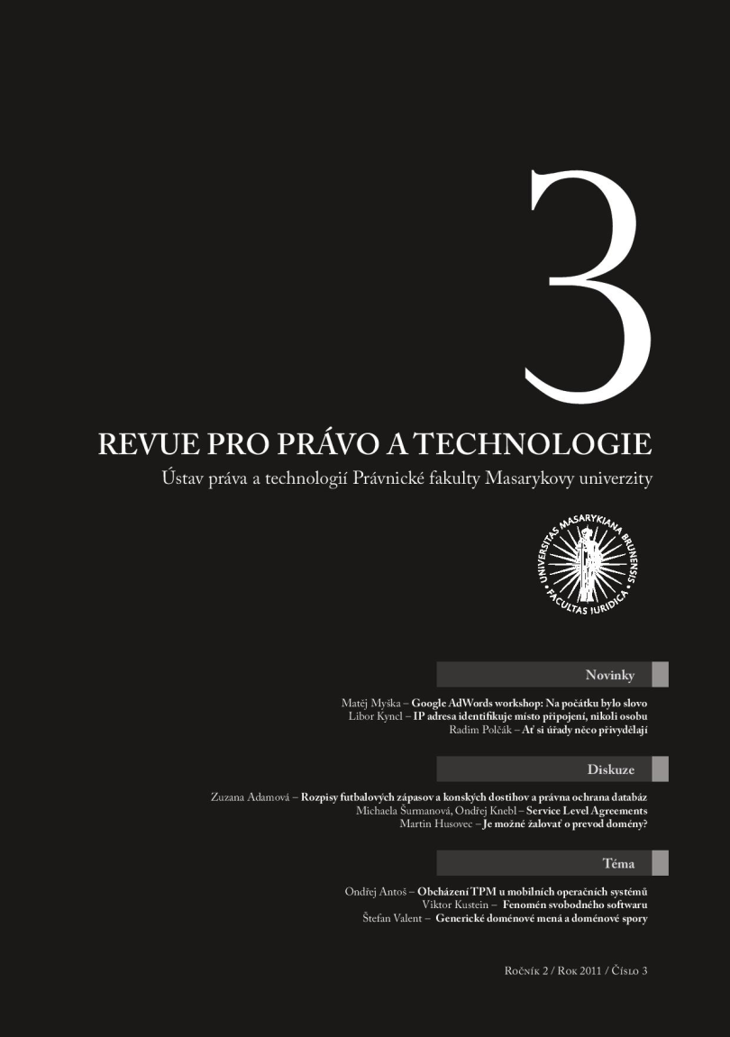 Constitutionality of data retention in the Czech Republic Cover Image