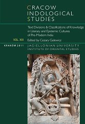 Books, Songs, Adhyāyas, Sargas. Text Divisions in the Classical West and India Cover Image