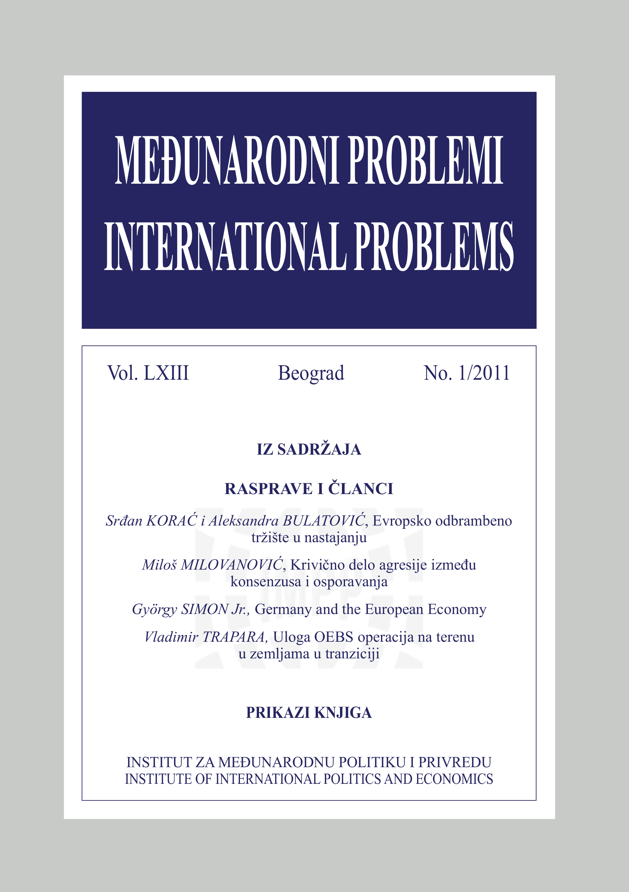 International cooperation – the extents and limits of multilateralism Cover Image