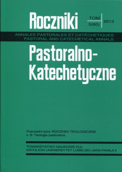 CURRENTS OF EMPIRICAL STUDIES OF CATECHETICS AT THE JOHN PAUL II CATHOLIC UNIVERSITY OF LUBLIN (1970-2010) Cover Image