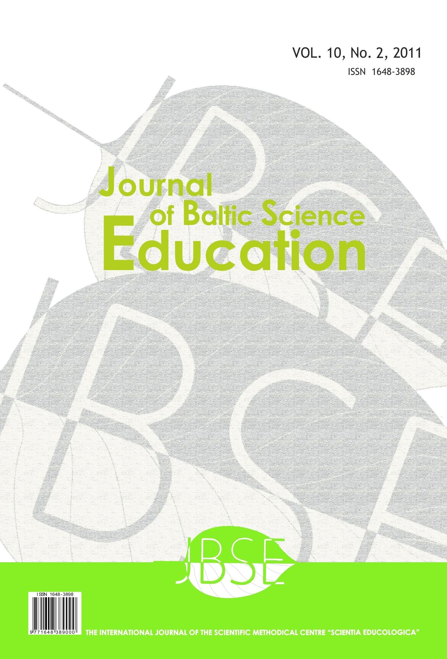 THE USE OF INFORMATION AND COMMUNICATION TECHNOLOGIES IN SCIENCE EDUCATION Cover Image