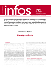 Obesity epidemic Cover Image