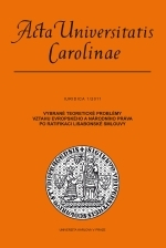 Treaty on Stability, Coordination and Governance in the Economic and Monetary Union with Regard to Impact on the Czech Legal System Cover Image