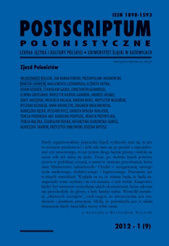 The Polish Literature in the Light of the Romanian Comparative Studies Cover Image