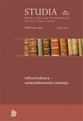 Realizacja wielkich projektów infrastrukturalnych w wybranych krajach Unii Europejskiej.