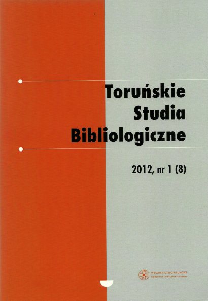 Publishing issues in the field of bibliology Cover Image