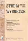 "LOCOMOTIVES" OR “VACUUM CLEANERS”? - ABOUT THE RESULTS OF THE LEADERS ON THE ELECTORAL LISTS. THE POLEMIC WITH WOJCIECH PESZYŃSKI Cover Image