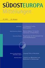 Concepts of Masculinity and Femininity in Southeast Europe in View of Their Main Lines of Development  Cover Image