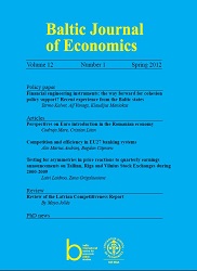 Perspectives on Euro introduction in the Romanian economy Cover Image