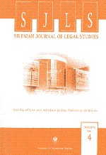 Conferences organised by the Faculty of Law and Administration of the University of Silesia and The Faculty Foundation “Facultas Iuridica” in 2011 Cover Image