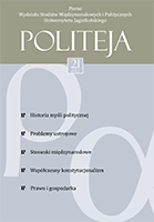 The issue of constitutionalism in the educational program of political science at Jagiellonian University Cover Image